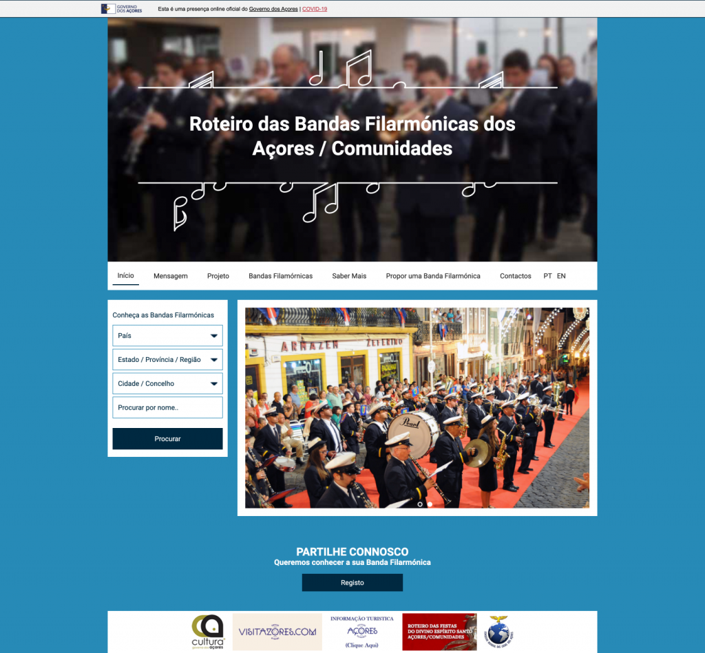 Roteiro das Bandas Filarmónicas dos Açores / Comunidades