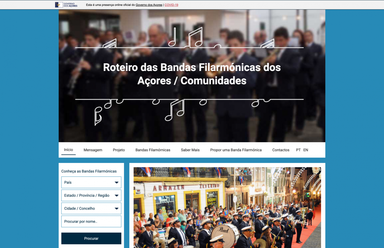 Roteiro das Bandas Filarmónicas dos Açores / Comunidades